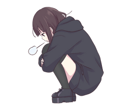 Menhera Squat Sticker