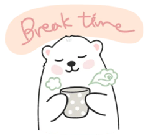 Sweet polar bear Sticker