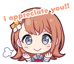 minori i appreciate you Sticker