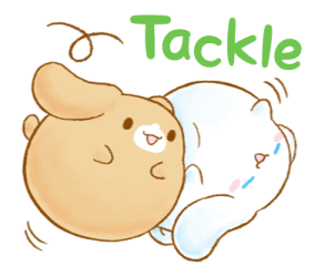 tackle fight Sticker