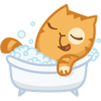 Peachy Cat #1 Sticker