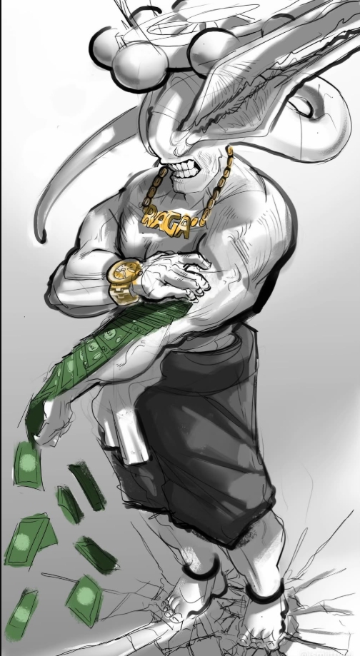 Big raga the money maka Sticker