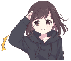 Menhera Salute Sticker