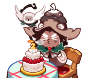 Pinecone Birthday Sticker