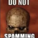 do not spamming Sticker