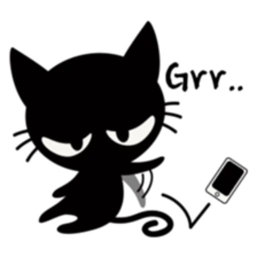 Black Cat Sticker