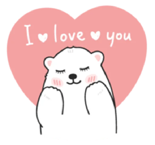 Sweet polar bear Sticker