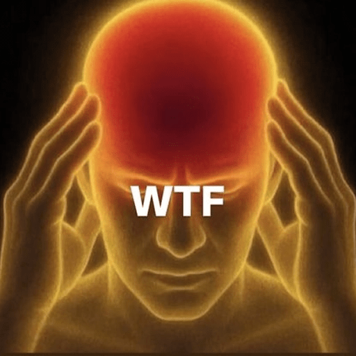 meme brain 5 Sticker