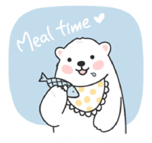 Sweet polar bear Sticker