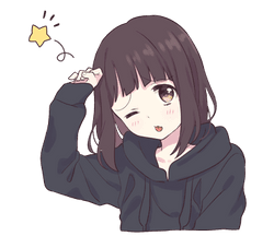 Menhera Tehee Sticker