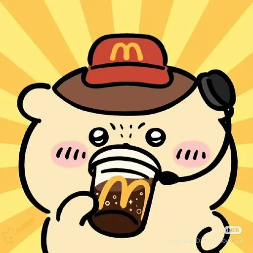 Chiikawa Mcdonalds Sticker